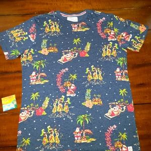 🎅🌺Free Planet Aloha Christmas Tee Size XL